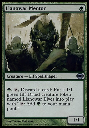 【JPN】《羅堰明師/Llanowar Mentor》[預知將來]