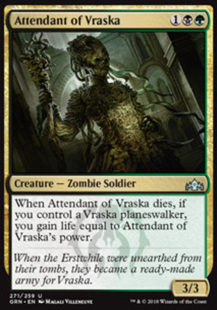 【JPN】《瓦絲卡的隨員/Attendant of Vraska》[烽會拉尼卡]