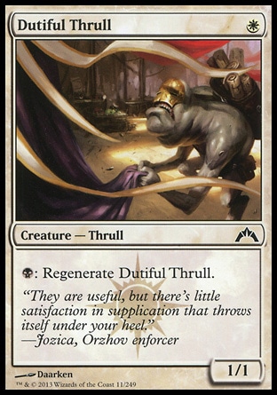 【JPN】《盡忠索爾獸/Dutiful Thrull》[兵臨古城]