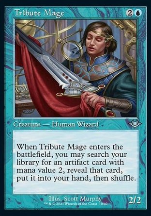 【ENG】 ☆蝕刻閃☆ 《貢物法師/Tribute Mage》[近代新篇時間轉移]