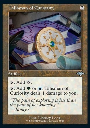 【ENG】 ☆蝕刻閃☆ 《求知飾符/Talisman of Curiosity》[近代新篇時間轉移]