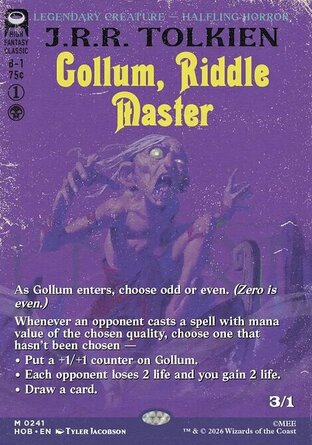 【ENG】 ☆Foil☆ 《謎語大師咕嚕/Gollum, Riddle Master》[哈比人]