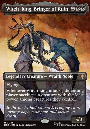 【ENG】 ☆Foil☆ 《毀滅使者巫王/Witch-king, Bringer of Ruin》[哈比人永恆系列]