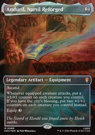 【ENG】 ☆Foil☆ 《納希爾之劍安督瑞爾/Andúril, Narsil Reforged》[哈比人永恆系列]