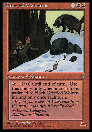 【ENG】《＜風霜狼獾＞/Grizzled Wolverine》[冰雪時代]