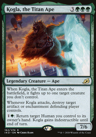 【JPN】 ☆Foil☆ 《龐巨猿猴寇格拉/Kogla, the Titan Ape》[依克黎：巨獸時空]
