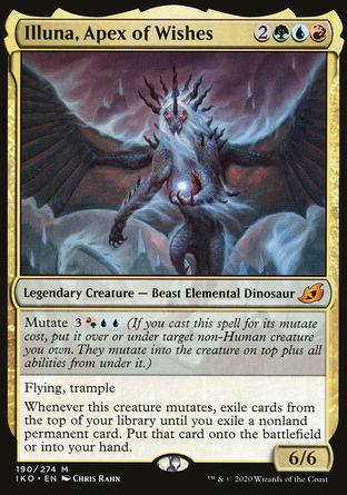 【JPN】 ☆Foil☆ 《控念霸獸依盧那/Illuna, Apex of Wishes》[依克黎：巨獸時空]