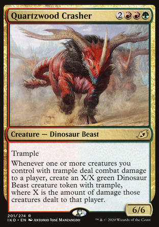 【JPN】 ☆Foil☆ 《石英林粉碎獸/Quartzwood Crasher》[依克黎：巨獸時空]