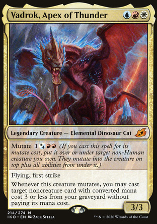 【JPN】 ☆Foil☆ 《雷鳴霸龍瓦卓克/Vadrok, Apex of Thunder》[依克黎：巨獸時空]