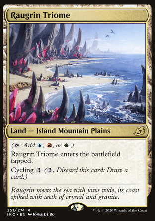 【JPN】 ☆Foil☆ 《洛格凌群系/Raugrin Triome》[依克黎：巨獸時空]