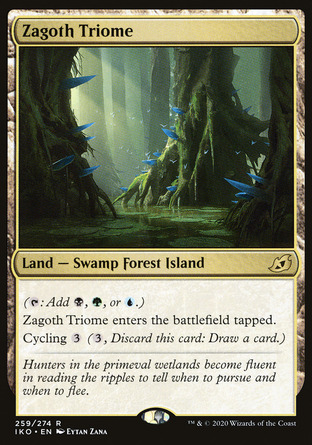 【JPN】 ☆Foil☆ 《札苟斯群系/Zagoth Triome》[依克黎：巨獸時空]