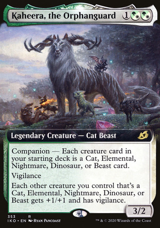 【JPN】 ☆Foil☆ 《孤獸守衛卡席拉/Kaheera, the Orphanguard》[依克黎：巨獸時空]