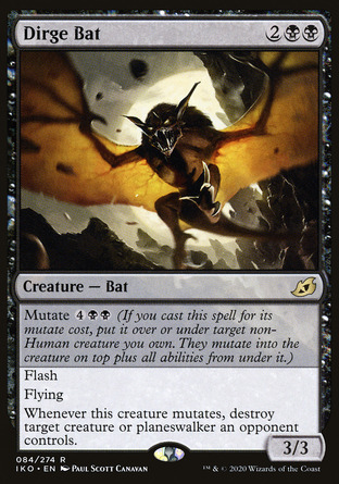 【JPN】 ☆Foil☆ 《悼輓蝙蝠/Dirge Bat》[依克黎：巨獸時空]