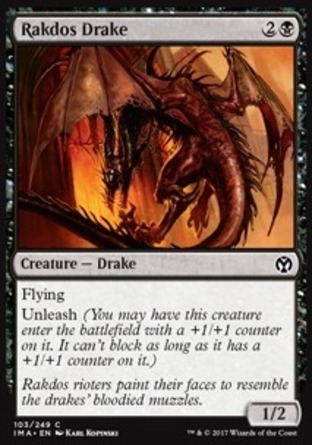 【JPN】《拉鐸司龍獸/Rakdos Drake》[精英大師]