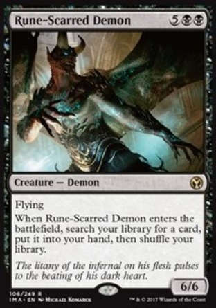 【JPN】《符痕惡魔/Rune-Scarred Demon》[精英大師]