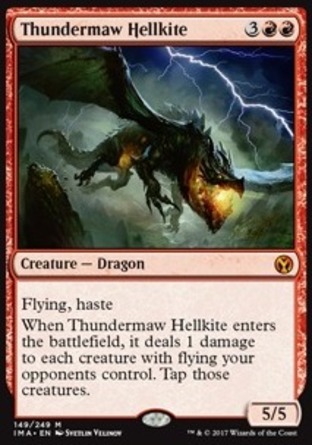【JPN】《雷喉殘虐者/Thundermaw Hellkite》[精英大師]