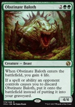 【JPN】《頑強巴洛西/Obstinate Baloth》[精英大師]