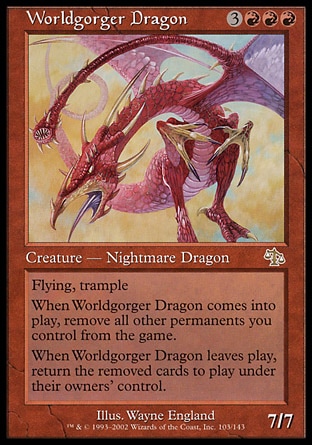【CHT】 ☆Foil☆ 《吞世龍/Worldgorger Dragon》[神譴]〔NM〕