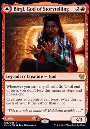 【JPN】 ☆Foil☆ 《敘事神碧爾琪/Birgi, God of Storytelling》[凱德海姆]