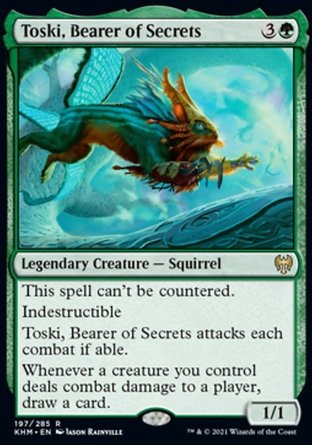 【JPN】 ☆Foil☆ 《密訊信使托斯奇/Toski, Bearer of Secrets》[凱德海姆]