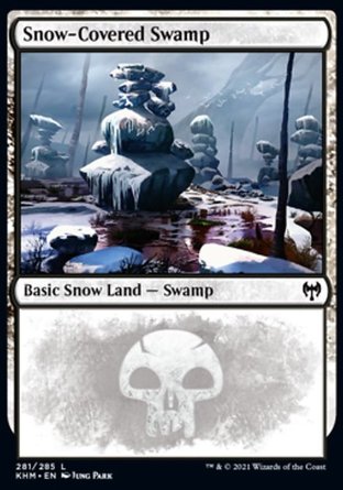 【JPN】 ☆Foil☆ 《覆雪沼澤/Snow-Covered Swamp》[凱德海姆]