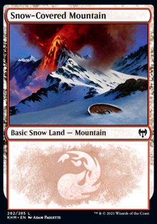 【JPN】 ☆Foil☆ 《覆雪山脈/Snow-Covered Mountain》[凱德海姆]