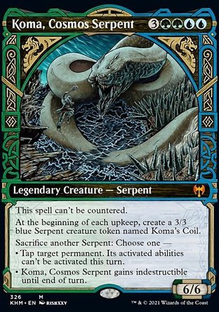 【JPN】 ☆Foil☆ 《寰宇盤蛇寇瑪/Koma, Cosmos Serpent》[凱德海姆]