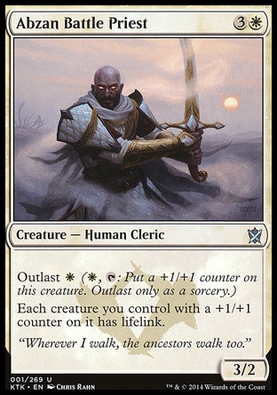 【JPN】《阿布贊戰鬥僧侶/Abzan Battle Priest》[韃契可汗]