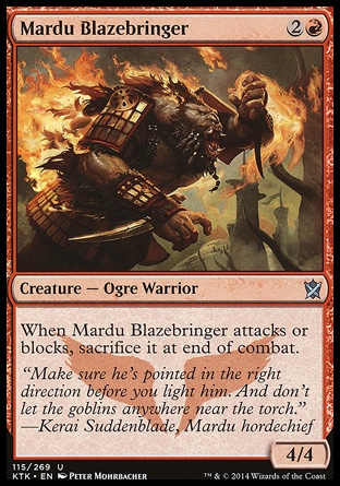 【JPN】《瑪爾都焚炎兵/Mardu Blazebringer》[韃契可汗]