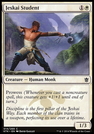 【JPN】《潔斯凱學僧/Jeskai Student》[韃契可汗]