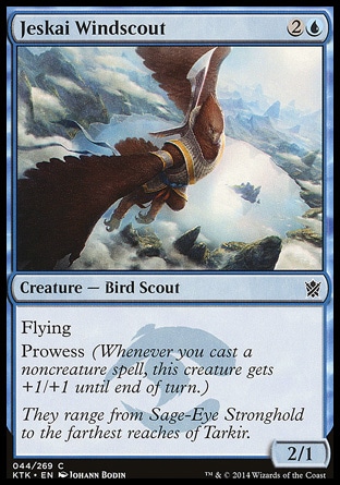 【JPN】《潔斯凱風探/Jeskai Windscout》[韃契可汗]