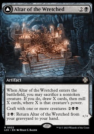 【ENG】 ☆Foil☆ 《卑骨祭壇/Altar of the Wretched》[依夏蘭迷窟指揮官]