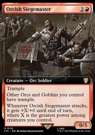 【ENG】《半獸人圍攻大師/Orcish Siegemaster》[中土世界傳奇指揮官]