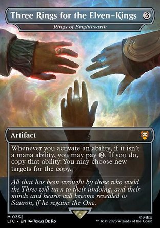 【JPN】 ☆Foil☆ 《明爐戒/Rings of Brighthearth》[中土世界傳奇指揮官]