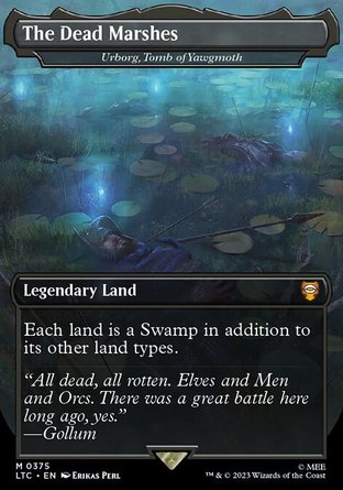 【JPN】 ☆Foil☆ 《約格莫夫之墓烏爾博格/Urborg, Tomb of Yawgmoth》[中土世界傳奇指揮官]