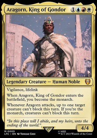 【ENG】《剛鐸國王亞拉岡/Aragorn, King of Gondor》[中土世界傳奇指揮官]