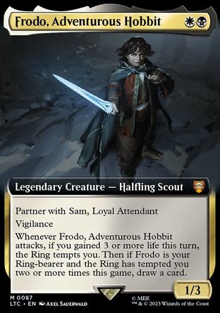 【ENG】 ☆Foil☆ 《雄心哈比人佛羅多/Frodo, Adventurous Hobbit》[中土世界傳奇指揮官]