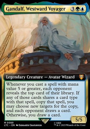 【ENG】 ☆Foil☆ 《西行旅者甘道夫/Gandalf, Westward Voyager》[中土世界傳奇指揮官]