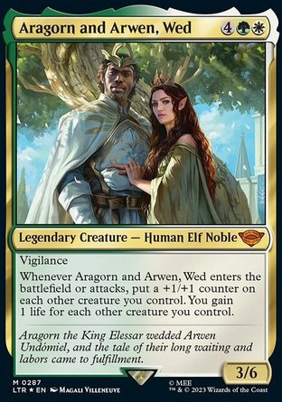 【ENG】《新婚燕爾亞拉岡與亞玟/Aragorn and Arwen, Wed》[魔戒：中土世界傳奇]