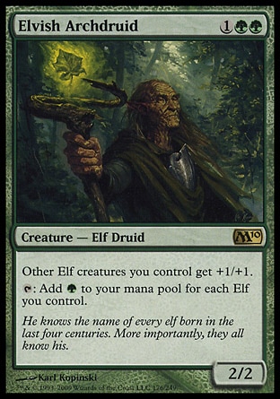 【JPN】《妖精高位德魯伊/Elvish Archdruid》[核心系列2010]