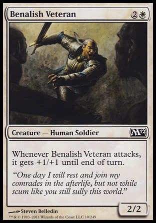 【JPN】《賓納里亞老兵/Benalish Veteran》[核心系列2012]