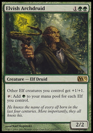 【JPN】《妖精高位德魯伊/Elvish Archdruid》[核心系列2012]