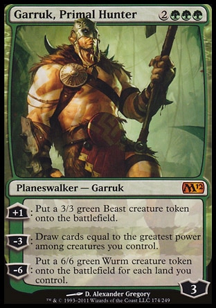 【ENG】 ☆Foil☆ 《原初獵人賈路/Garruk, Primal Hunter》[核心系列2012]