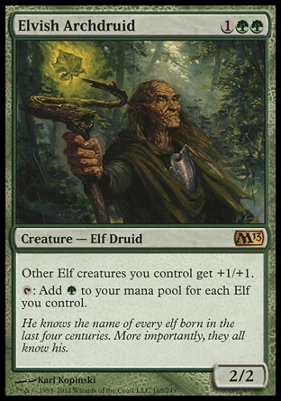 【JPN】《妖精高位德魯伊/Elvish Archdruid》[核心系列2013]