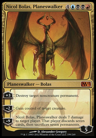 【JPN】《旅法師尼可波拉斯/Nicol Bolas, Planeswalker》[核心系列2013]