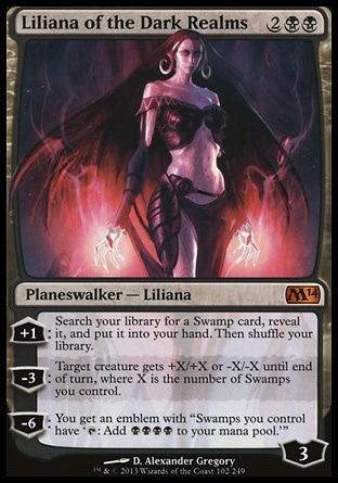 【JPN】《闇境莉蓮娜/Liliana of the Dark Realms》[核心系列2014]