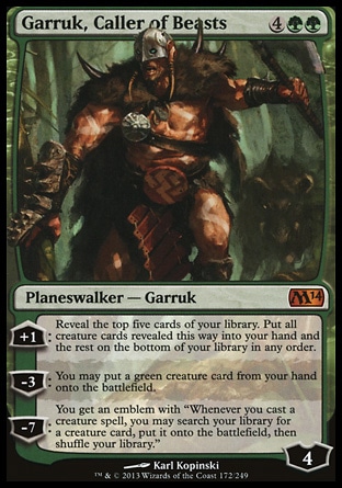 【JPN】《喚獸師賈路/Garruk, Caller of Beasts》[核心系列2014]