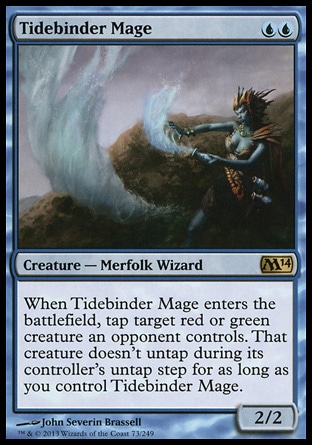【JPN】《潮縛法師/Tidebinder Mage》[核心系列2014]