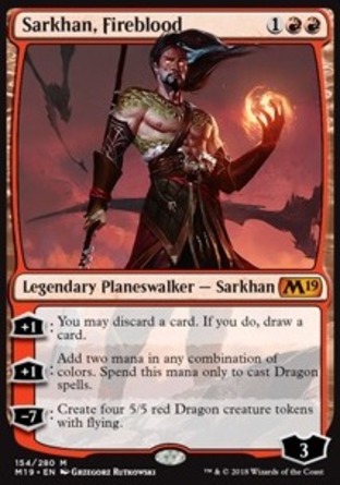 【JPN】《炎血薩坎/Sarkhan, Fireblood》[核心系列2019]