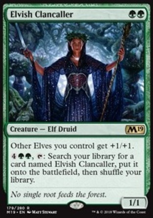 【JPN】《喚族妖精/Elvish Clancaller》[核心系列2019]